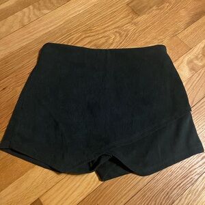 Dark green corduroy skort